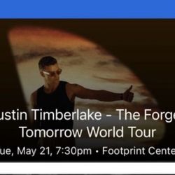 Justin Timberlake … The Forget Tomorrow World Tour
