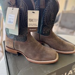 Ariat Circuit Paxton Western Boots - Ranch Brown Suede