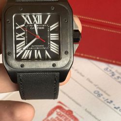 Cartier santos 100 carbon black Edition Full Set! 