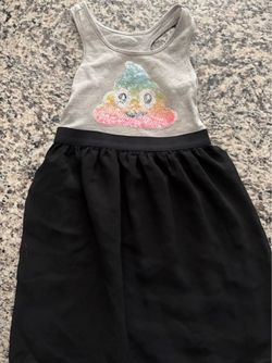 The Children's Place Girls Sequin Emoji Dress