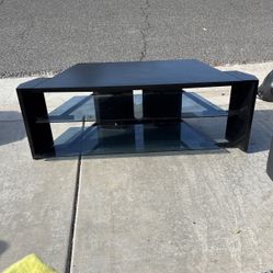 TV Stand Wood and Glass