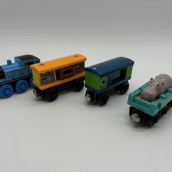 Thomas & Friends Wooden Railway Train Zoo, Hippo, Aquarium, Thomas Box Car Lot