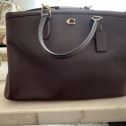 Like Brand New Legacy Medium Pebble Leather Carryall Bag 28