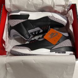 DS Air Jordan Retro 3 Black Cement Size 13
