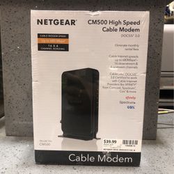 NETGEAR Cable Modem $39.99