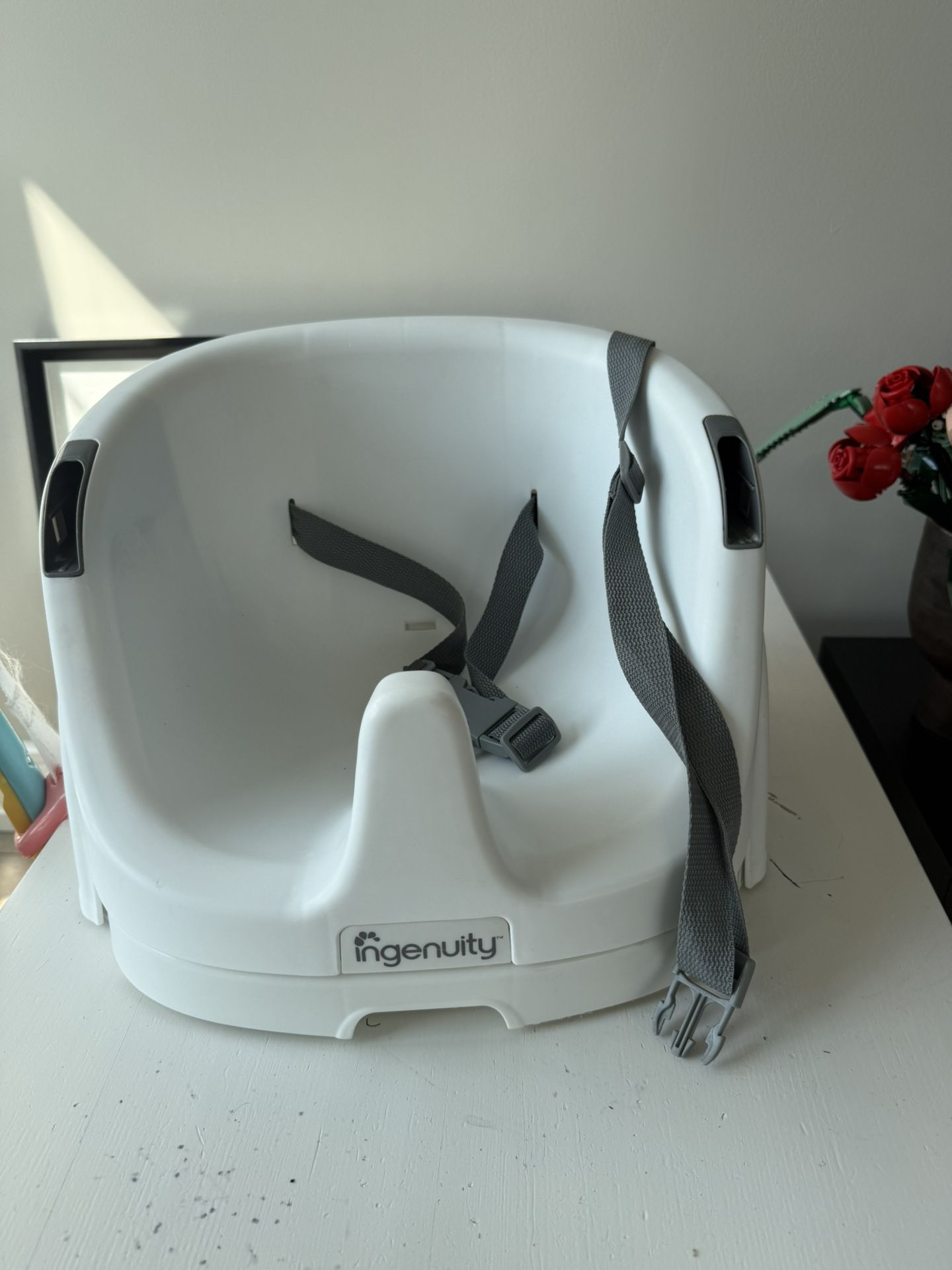 Ingenuity Toddler Booster Seat with Safety Straps