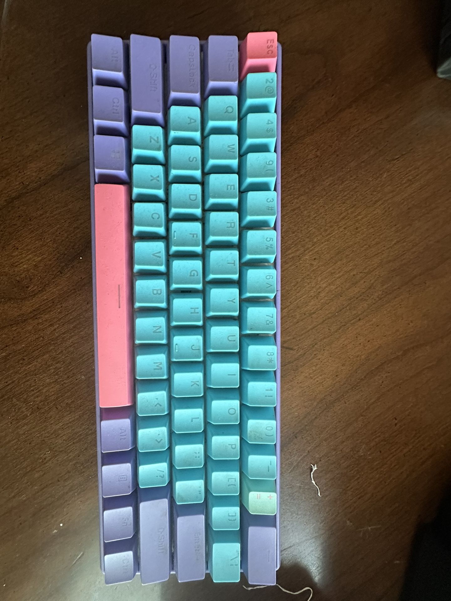 boyi 60% blue switch keyboard