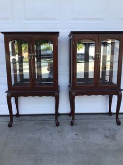 Antique display case cases