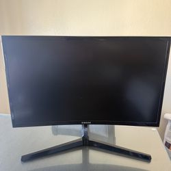 Samsung - Odyssey Gaming CRG5 Series ‘24 Inch LED Curved FHD AMD Free Sync Monitor Black
