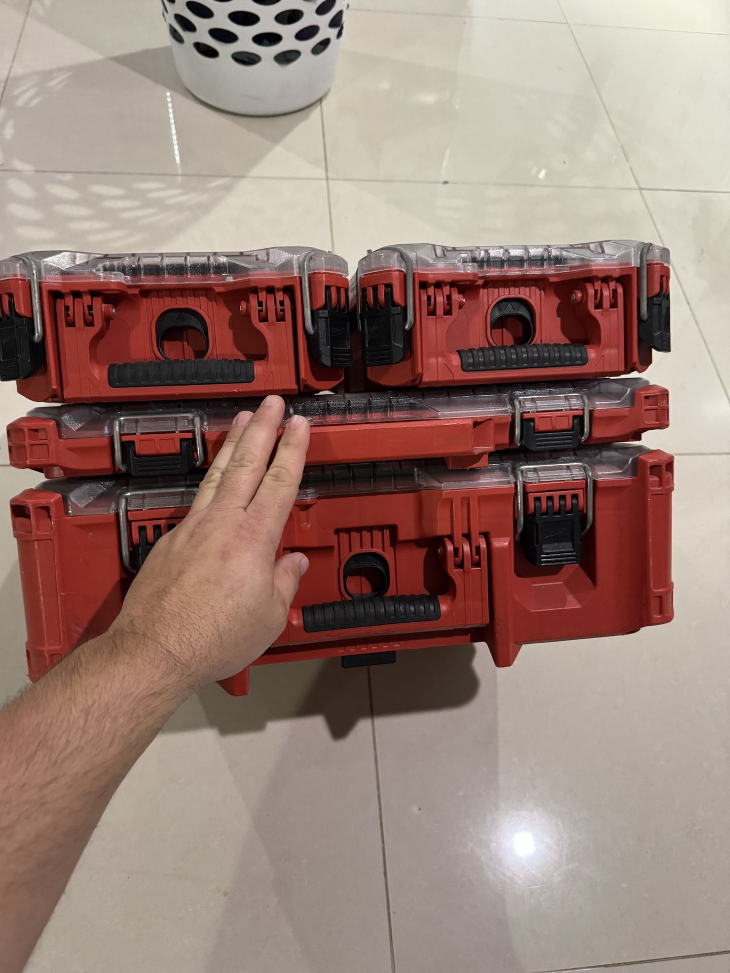 Milwaukee Pack out Cases all For $75 