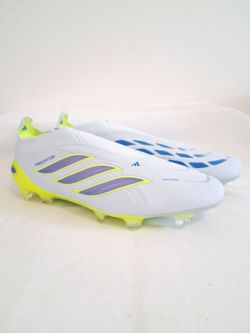 Adidas Predator Elite Laceless FG Blue Green Soccer Cleats