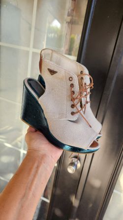 Diesel Metallic Wedge Shoes 