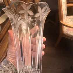 Crystal 16” Vase New $10