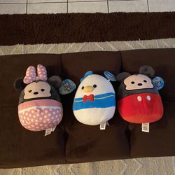 Set Of 3 Donald, Mickey And Minnie