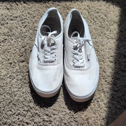 White Vans Men's 11 Women's 12.5