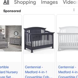 Brand New Never Been Used Minute 4&1 Convertible Baby Crib 