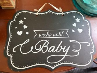 Chalkboard sign. New