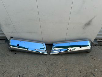 FORD F-150 REAR LEFT DRIVER AND PASSENGER RIGHT METAL BUMPER END CAP 2015 TO 2020 With Sensor  Used Oem