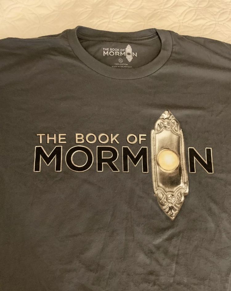 Book of Mormon concert musical T-shirt size XL