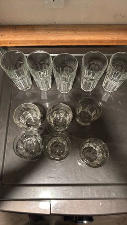 Clear Glass Drinkware Set – 11 Pieces