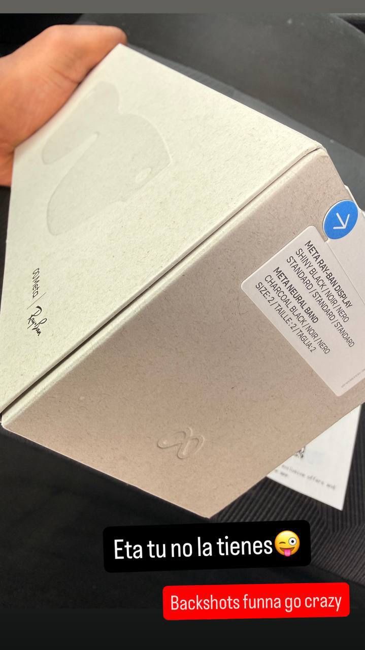 Meta Ray Bans Glasses (Display) Size 2 Standard