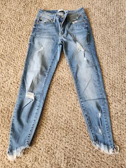 Womens kancan distressed jeans