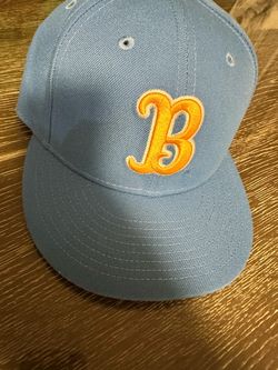 Light Blue Snapback Cap with B Logo