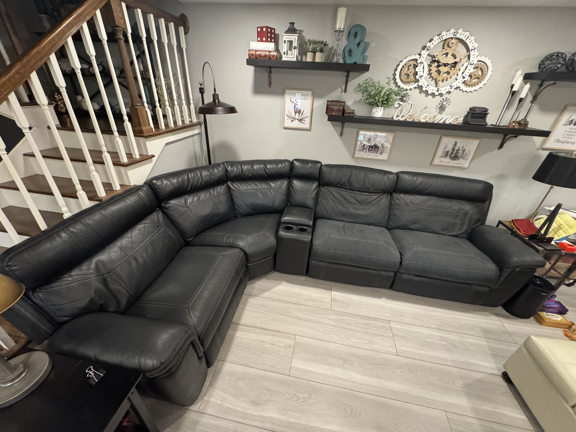 Sectional With 3 Recliners