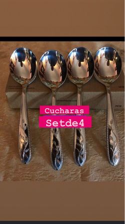 cucharas soperas set d 4