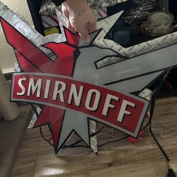 Smirnoff bar sign