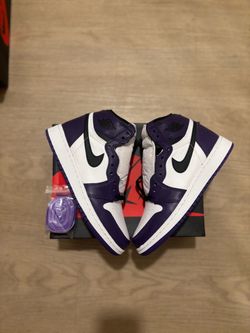 Jordan 1 Court Purple 2.0 (Size 4, 7)