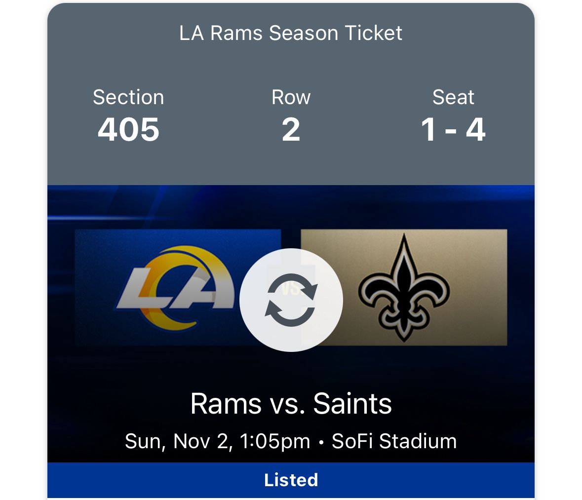 Rams V Saints