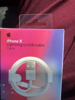 iPhone X charging cable