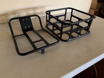 E-Bike basket and rack