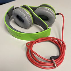 beats by dr. dre solo HD headphones - Rare Colorway: Green Red Gray