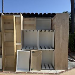 ✨ Full Custom Luxury Closet System or Garage Shelving – Premium Set w/ Glass top Island, Drawers, Cabinets – Must Go! ✨