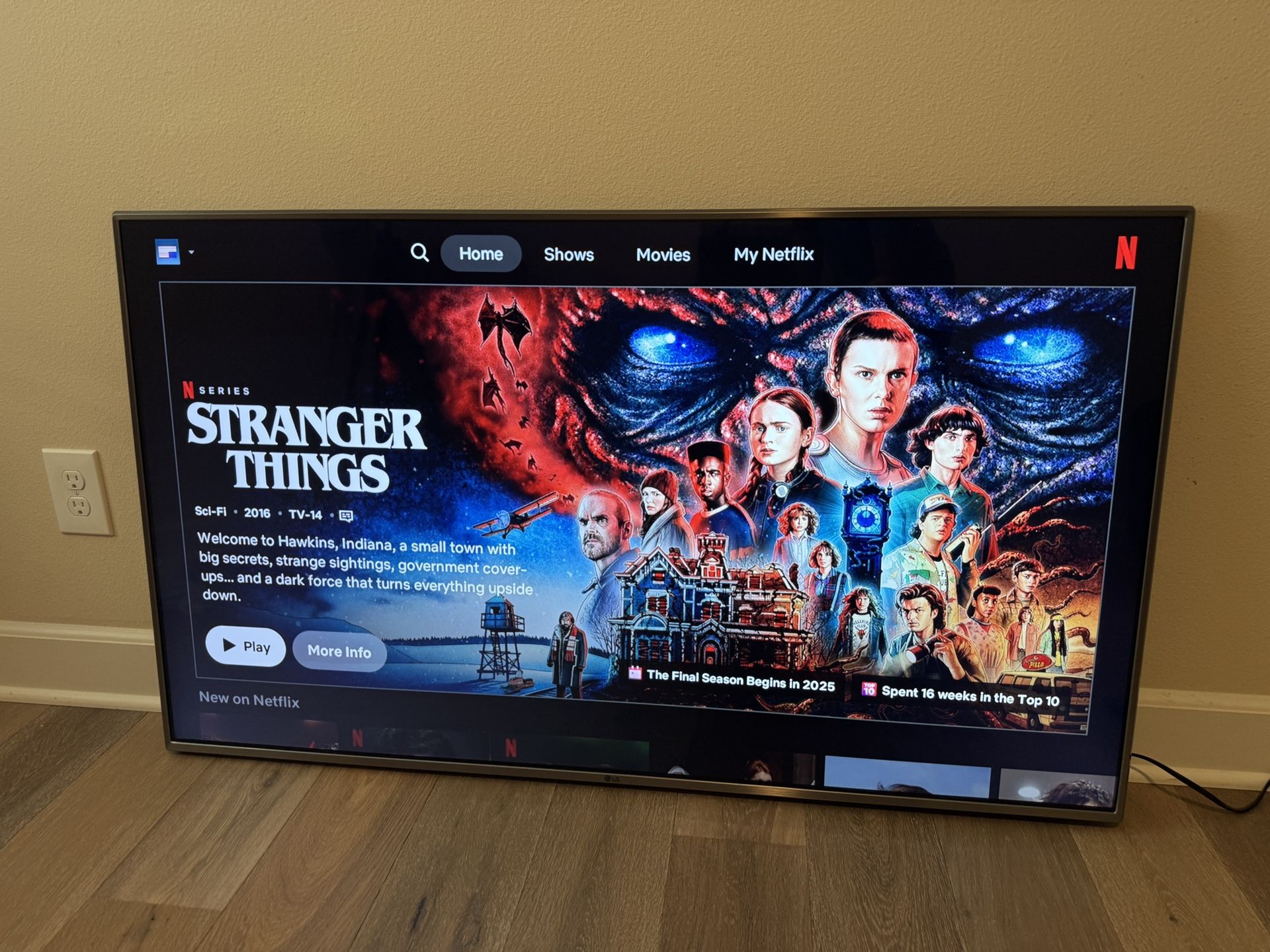 LG 55” 4K HDR Smart TV + Roku + Remote