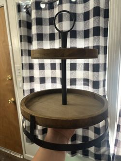 Rustic Tier Tray