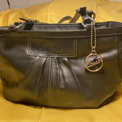 Coach Leather Satchel Shoulder Bag