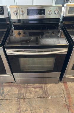 Samsung Glass Top Stove Stainless Steel With Slide in
