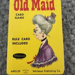 Vintage 1960 Old Maid Card Game
