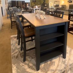 High Top Dining Table - Small Space Perfect - OTHER COLORS Available- SAME DAY DELIVERY - Take Home Now, Pay Later