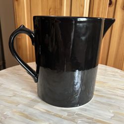 Vintage Black/Teal Pitcher/Made In West Germany By Savoir Vivre/Approx 5.5” X 5.5”