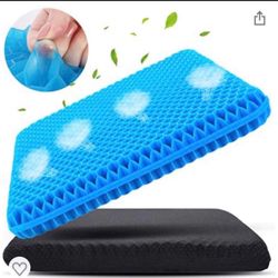 Large Gel Seat Cushion for Long Sitting (Super Large & Thick), Soft & Breathable, Gel Cushion for Wheelchair Reduce Sweat, Gel Chair Cushion for Hip P