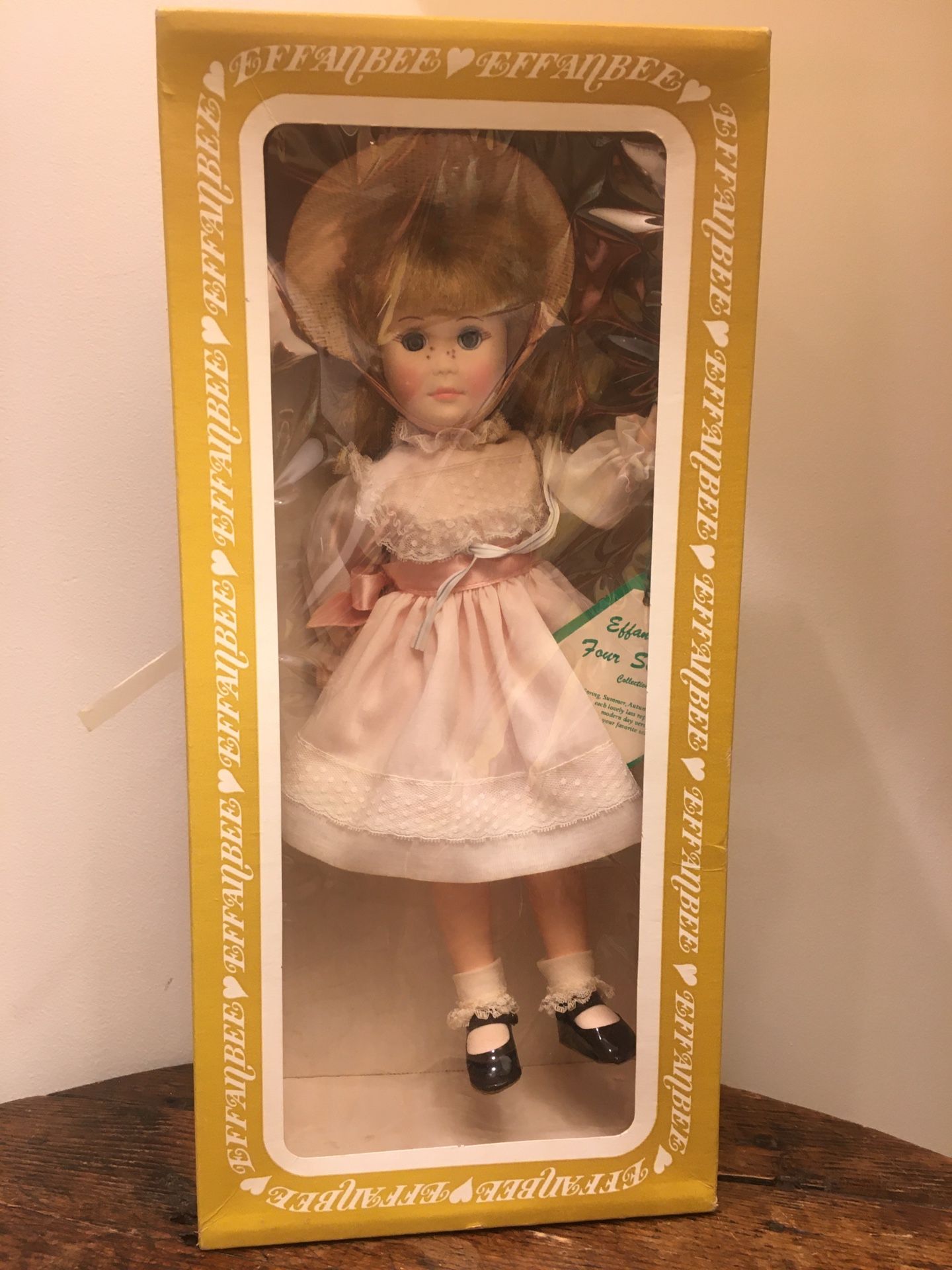 Effanbee Four Seasons Collection "Summer" vinyl/plastic Doll-OPEN BOX. Condition is Open Box. There is some natural box wear from age and the box appe