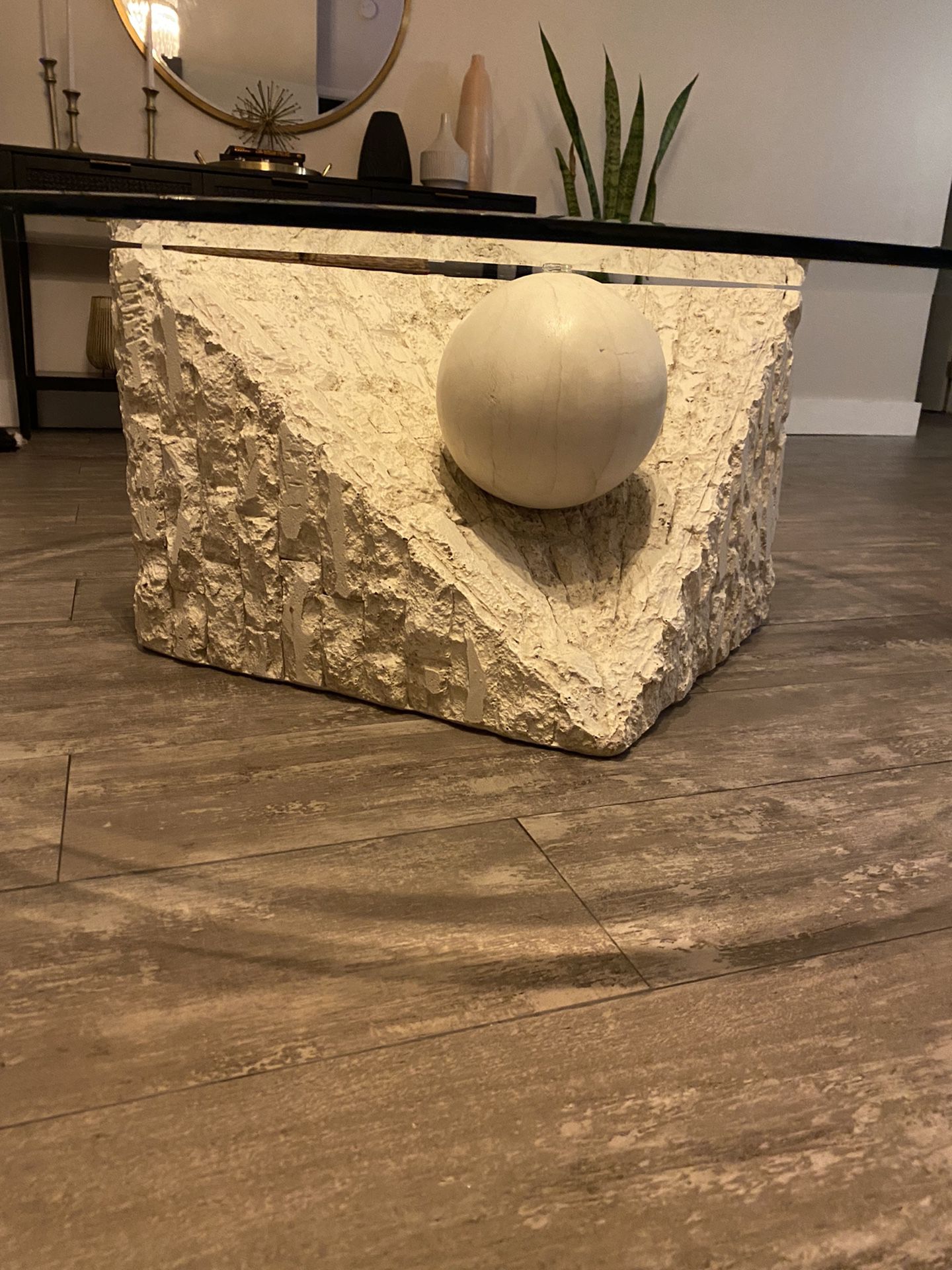 Stone Inspired Vintage Coffee Table 