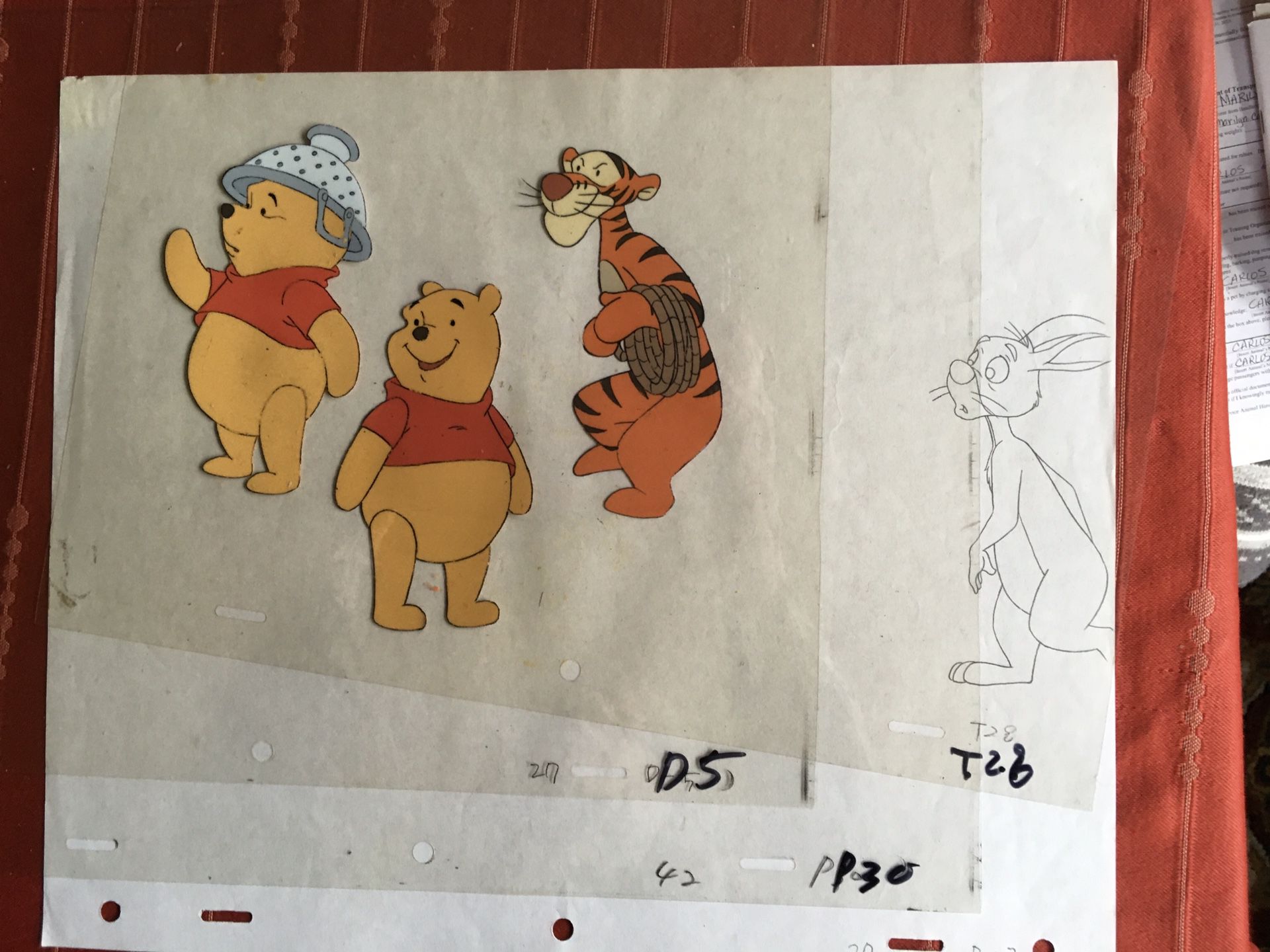 Winnie The Pooh Disney Original Cell Art.