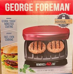 George Foreman 2-Serving Classic Plate Electric Indoor Grill & Panini Press