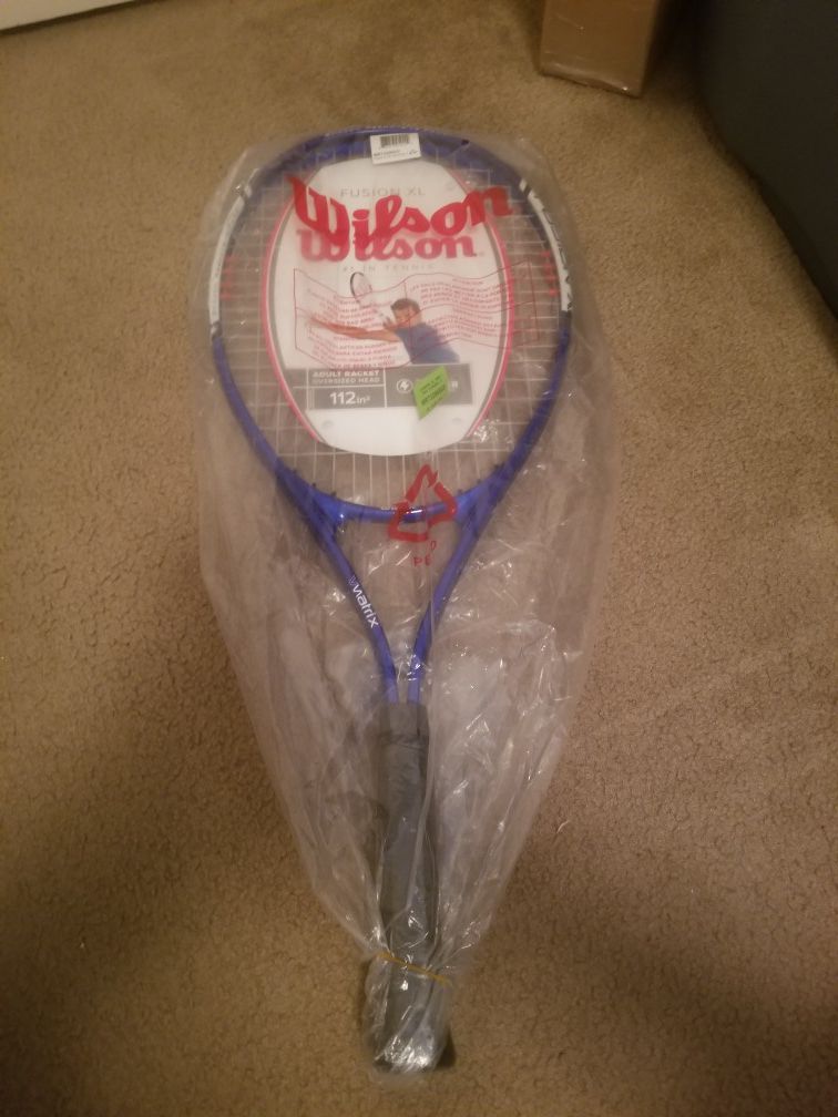 Wilson fusion XL 112" squared tennis racket