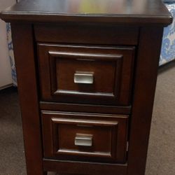 Wooden Side-tableTRAY.  2 Nice Drawers For Storage 